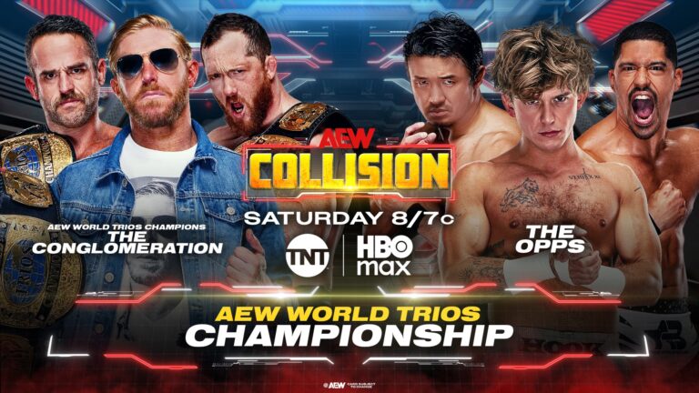 AEW Trios Titles on the Line This Saturday as The Conglomeration Faces The Opps on Collision