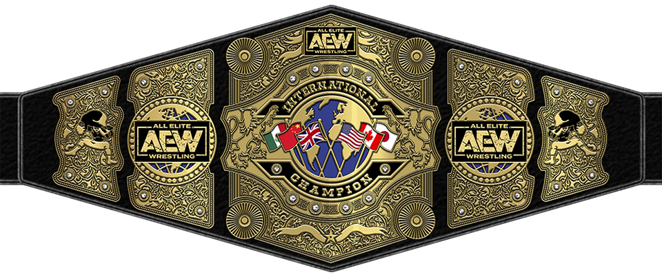 AEW International Championship title belt