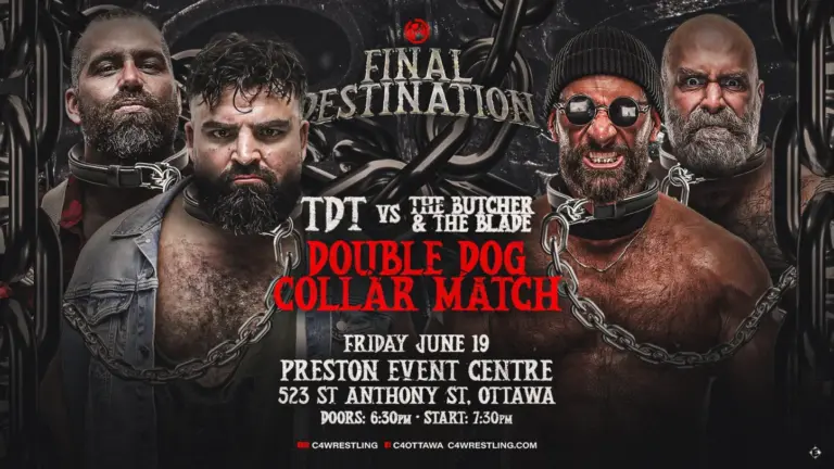 C4 Wrestling Runs Final Destination in Ottawa, Double Dog Collar Match Headlines IWTV Card