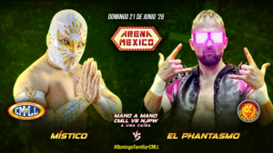 CMLL Domingo Familiar (6/21/2026): Místico vs. El Phantasmo Headlines Arena México Card, Copa Dinastías Finals Also Featured