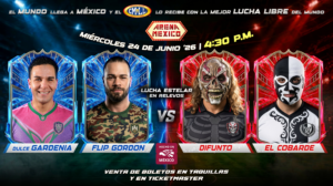 CMLL Verano (6/23/2026) Results: Dulce Gardenia & Flip Gordon, Zeuxis Featured at Arena Mexico