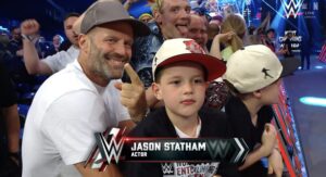 Jason Statham Spotted in the Crowd at WWE Raw in London