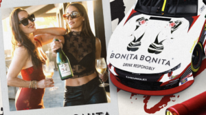 Nikki & Brie Garcia Team With NASCAR’s Alex Labbé for Bonita Bonita Wine Partnership at Sonoma Raceway