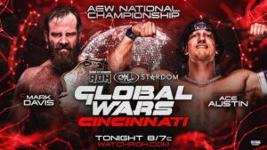 ROH Global Wars Cincinnati: Mark Davis Defends AEW National Title Against Ace Austin, Women’s Pure Championship Also on the Line