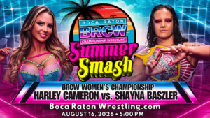 Shayna Baszler Puts BRCW Women’s Title on the Line Against Harley Cameron at Summer Smash