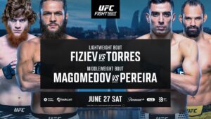 UFC Fight Night: Fiziev vs. Torres Betting Odds Released for June 27 Baku Event