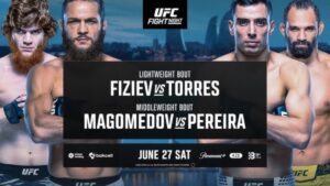 UFC Fight Night Heads to Baku on June 27th with Fiziev vs. Torres Headlining