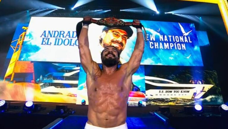Andrade El Idolo Wins AEW National Title At Redemption