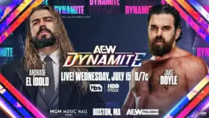 Andrade vs. Jake Doyle Set for July 15 Dynamite, AEW National Title Shot on the Line