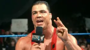 Kurt Angle Recalls Vince McMahon’s Rib on Edge Before Hair vs. Hair Match