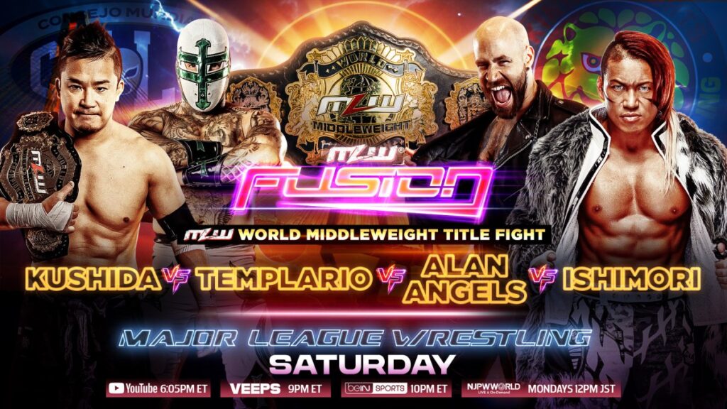 KUSHIDA Puts MLW Middleweight Title on the Line in Four-Way at FantasticaMania USA