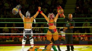 La Hiedra & Laredo Kid capture Mixed Tag Team Title: AAA Verano de Escándalo highlights