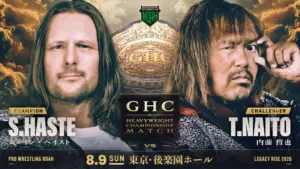 Naito Earns GHC Heavyweight Title Shot At Shane Haste