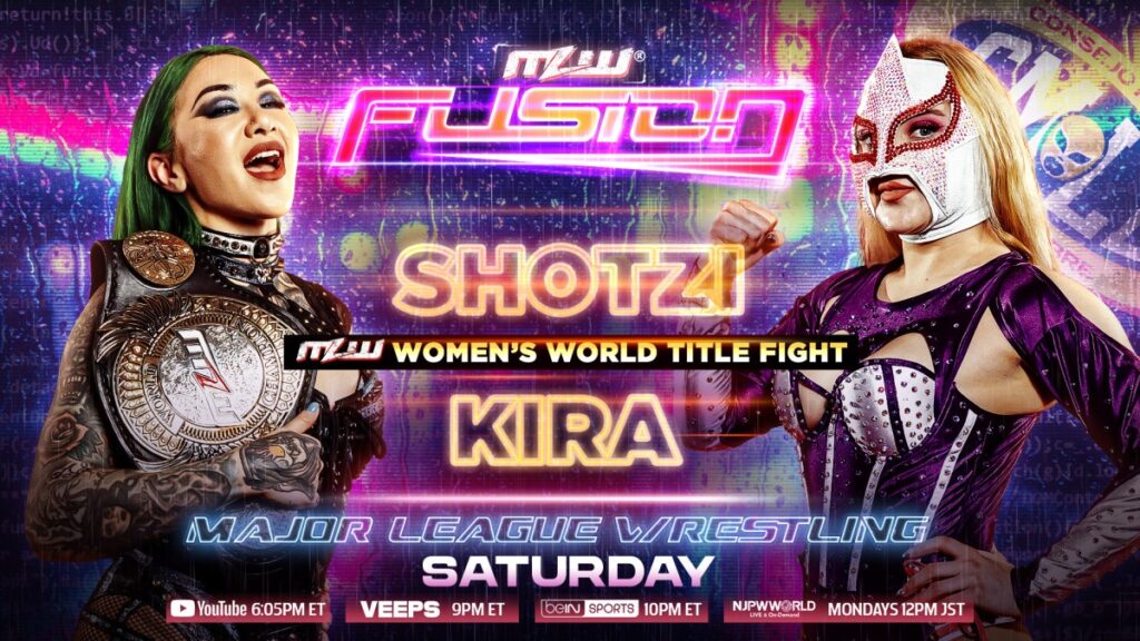 Shotzi Puts MLW Women’s Title on the Line Against CMLL’s Kira on Fusion