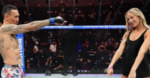 Sophie Cunningham and Max Holloway Exchange Viral Points After UFC 329 Main Event