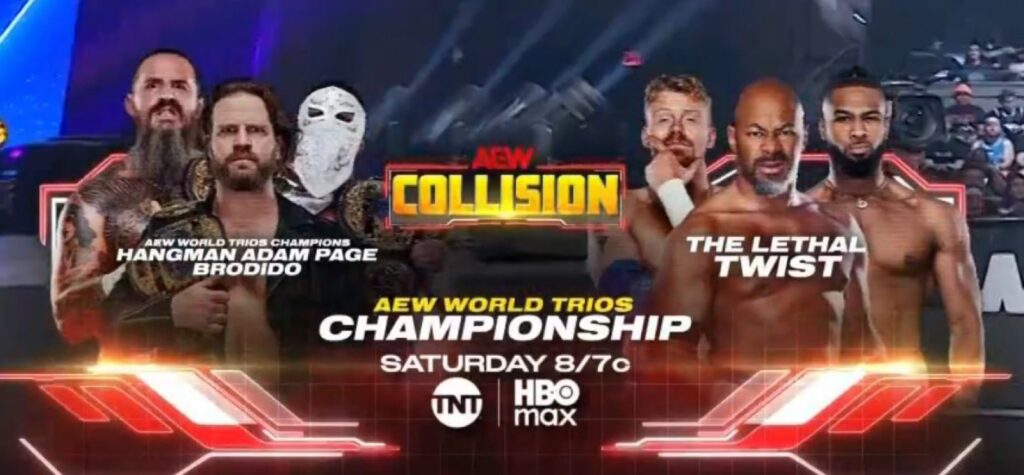 AEW Trios Titles, Mone-Steel Match Set For Collision