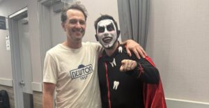 Danhausen Poses With ‘Widow’s Bay’ Actor Matthew Rhys