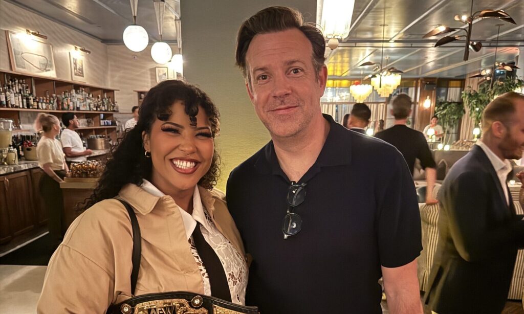 Willow Nightingale Shows Off AEW Title At ‘Ted Lasso’ Premiere
