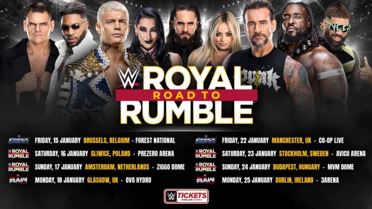 WWE Announces ‘Road To Rumble’ European Tour For January 2027